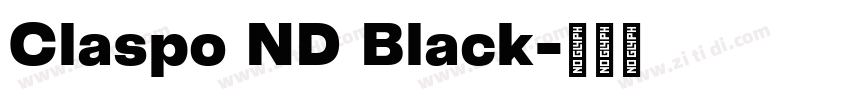 Claspo ND Black字体转换
